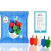 The Dreidel Company 10 Bulk Pack Multi-Color Plastic Hanukkah Dreidels with English Transliteration - Includes Game Instruction Cards (10-Pack) view 1