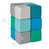 ECR4Kids SoftZone Patchwork Toddler Blocks, Foam Cubes, Contemporary, 12-Piece view 2