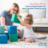 ECR4Kids SoftZone Patchwork Toddler Blocks, Foam Cubes, Contemporary, 12-Piece view 3