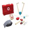 PlanToys Wooden Pretend Play Doctor Set for Kids | Role Play Medical Kit with Stethoscope, Syringe & More | Eco-Friendly Toy for Imaginative Role Play & Social-Emotional Development view 4