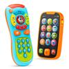 JOYIN Baby Learning Phone and Remote Toy for Toddler, Fun Smartphone Toys with Music for Infants, Boys or Girls, Holiday Stocking Stuffers, Kids Birthday Gift view 1