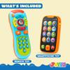 JOYIN Baby Learning Phone and Remote Toy for Toddler, Fun Smartphone Toys with Music for Infants, Boys or Girls, Holiday Stocking Stuffers, Kids Birthday Gift view 3