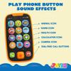 JOYIN Baby Learning Phone and Remote Toy for Toddler, Fun Smartphone Toys with Music for Infants, Boys or Girls, Holiday Stocking Stuffers, Kids Birthday Gift view 4