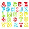 RIMOBUL Alphabet Dough Cutter Kit with 26 Capital Letters,Clay Tools Set & Play Dough Non-Toxic Modeling 1 inch-2 inch, Assorted Colors view 1