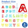 RIMOBUL Alphabet Dough Cutter Kit with 26 Capital Letters,Clay Tools Set & Play Dough Non-Toxic Modeling 1 inch-2 inch, Assorted Colors view 3