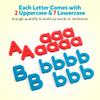 Coogam Magnetic Letters 251 Pcs with Magnetic Board and Storage Box - Uppercase Lowercase Foam Alphabet ABC Magnets for Fridge Refrigerator - Educational Toy Set for Classroom Kids Learning Spelling view 2