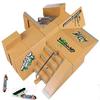 Kidsdream 8pcs Skate Park Kit Ramp Parts for Fingerboard Mini Finger Skateboard Fingerboards Ultimate Parks with 3PCS Finger Boards view 1