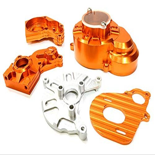 Alloy Gear Cover, Motor Mount & Main Gearbox Case for Axial SCX-10 Crawler