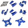 Blue Billet Machined Stage 1 Suspension Upgrade for Traxxas 1/10 Slash 4X4 LCG view 1