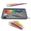 Creative Inspirations Dura-Handle Round #6 Short Handle Paint Brush - Solid Resin Handle, Synthetic Taklon Paint Brushes, Round Brush for Oils, Acrylics, Watercolors - Handles Will Not Chip or Crack view 4