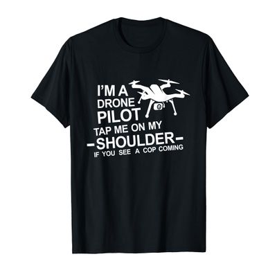 Funny Drone Quadcopter Pilot Men Women T-shirt