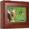 Cottage Garden Love My Yorkie Rich Woodgrain Finish Petite Jewelry Music Box - Plays Song Wonderful World view 1