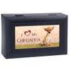 Cottage Garden Love My Chihuahua Matte Black Jewelry Music Box Plays Wonderful World view 3