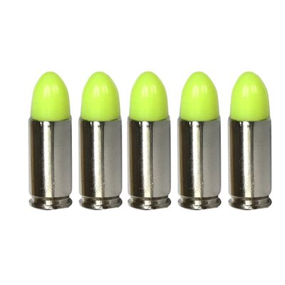 ST Action Pro 9mm Dummy Rounds 5 Pack Inert Training Ammunition for Dry Fire, Malfunction Drills & Classroom Use Nickel Casing, UV Reactive, Veteran-Owned, Assembled in USA Safe & Reusable