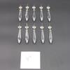 10 Crystal Chandelier Prisms with Brass Hooks, 4 Inch Length Spire Light view 2