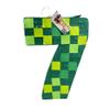 APINATA4U 20" Pixel-Themed Number Seven Pinata - Green Color for Seventh Birthday Video Game Party - Perfect Pixelated Fun and Supplies! view 1