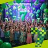 APINATA4U 20" Pixel-Themed Number Seven Pinata - Green Color for Seventh Birthday Video Game Party - Perfect Pixelated Fun and Supplies! view 2