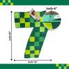 APINATA4U 20" Pixel-Themed Number Seven Pinata - Green Color for Seventh Birthday Video Game Party - Perfect Pixelated Fun and Supplies! view 3