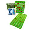 Regal Bingo Game Set for Adults and Kids - 50 Bingo Cards with Sliding Windows, Reusable & Large Bingo Cards, 1 Master Board - Fun Family Game Night - No Chips & Daubers Needed - Green view 1