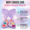 Kids Makeup Kit for Girls  Real Washable Play Cosmetic Set Palette Case, Non-Toxic Pretend Makeup Toys, Perfect Party Favors & Gifts (Palette (12 Pack)) view 3