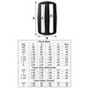 1.5 inch Black Plastic Wide Mouth Tri-glide Slide - 10 pieces - from Strapworks view 2