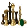 15" x 15 Collectible Acacia Wood Chess Game Board Set+Brass Crafted Pieces (Delivered Within 7 Days) view 3