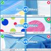 EocuSun Kids Ball Pit Large Pop Up Toddler Ball Pits Tent for Toddlers Girls Boys for Indoor Outdoor Baby Playpen w/Zipper Storage Bag, Balls Not Included (Blue) view 2