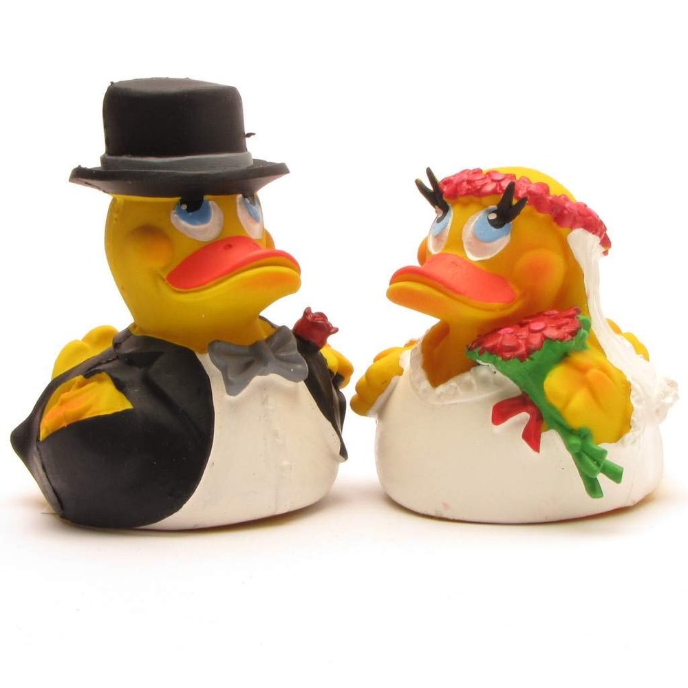 Bride & Groom Rubber Duck