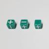 10mm Green & Purple Fate Fudge Dice / 8 Very Small Dice view 3