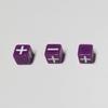 10mm Green & Purple Fate Fudge Dice / 8 Very Small Dice view 4