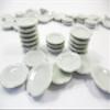 10x20mm Mini White Scallop Plate Dish Dollhouse Miniatures Ceramic Supply 10823 view 4
