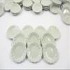10x25mm White Scallop Plate Dish Dollhouse Miniature Ceramic Kitchenware 10826 view 1