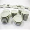 10x25mm White Scallop Plate Dish Dollhouse Miniature Ceramic Kitchenware 10826 view 4