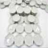 10x30mm White Scallop Plate Dish Dollhouse Miniature Ceramic Kitchenware 10829 view 2
