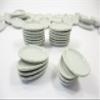 10x35mm Mini Plate Dish Dollhouse Miniature Ceramic White Oval Scallop Rim 10832 view 4
