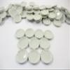 10x20mm White Scallop Plate Dish Dollhouse Miniature Ceramic Kitchenware 10835 view 1