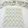 10x20mm White Scallop Plate Dish Dollhouse Miniature Ceramic Kitchenware 10835 view 3