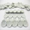 10x22mm Mini White Scallop Plate Dollhouse Miniature Kitchenware Ceramic 10837 view 2