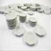 10x22mm Mini White Scallop Plate Dollhouse Miniature Kitchenware Ceramic 10837 view 4
