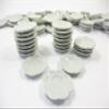 10x26mm White Scallop Plate Dish Dollhouse Miniature Kitchenware Ceramic 10838 view 4