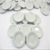 10x35mm White Round Plates Dish Dollhouse Miniature Ceramic Kitchenware 10841 view 1