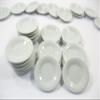 10x35mm White Round Plates Dish Dollhouse Miniature Ceramic Kitchenware 10841 view 3