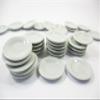 10x35mm White Round Plates Dish Dollhouse Miniature Ceramic Kitchenware 10841 view 4