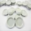 10x35mm White Round Plate Dish Ceramic Kitchenware Accessory Dollhouse Miniature 10845 view 1