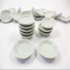 10x30mm White Round Plate Dish Ceramic Kitchenware Dollhouse Miniature 10843 view 4