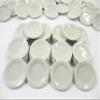 10x30mm White Round Plate Dish Ceramic Kitchenware Dollhouse Miniature 10850 view 2