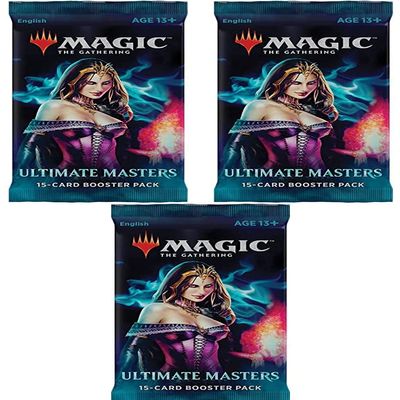 3 (Three) Booster Packs of Magic: The Gathering: Ultimate Masters (3 Pack - UMA Booster Draft Lot)