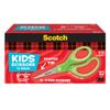 Scotch 5" Soft Touch Pointed Tip Kids Scissors, 12 Count Teachers Pack, Green, All-Purpose Scissors for School and Crafts (1442P-12) view 1