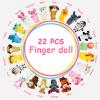 22 pcs Plush Animals Finger Puppet Toys - Mini Plush Figures Toy Assortment for Kids, Soft Hands Finger Puppets Game for Autistic Children, Great Family Parents Talking Story Set view 3