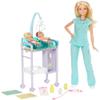 Barbie Doll Baby Doctor Play Set with Two Patients view 1